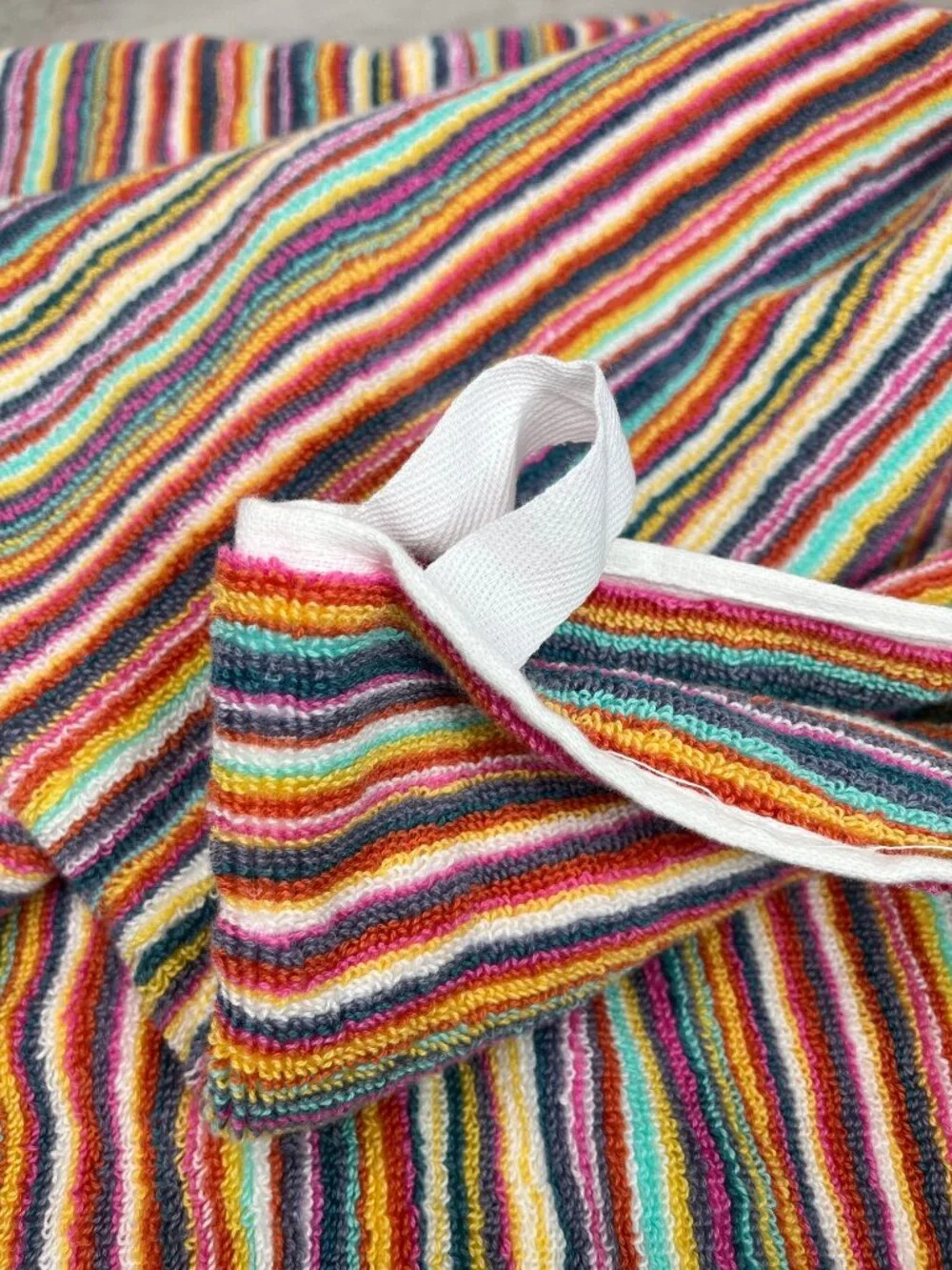 Rachel Zoe Oversized Bath Sheet Rainbow Stripes
